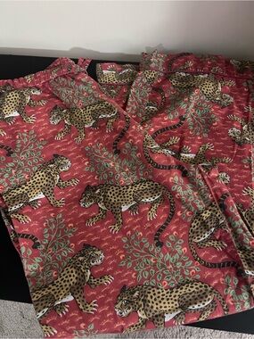 Printfresh Red Leopard Print Pajama pants XL